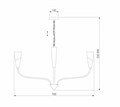 Подвесная люстра Eurosvet Rhyton 60167/8 никель - фото 4754998