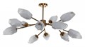 Люстра на штанге Indigo Boccio 13003/12C Brass - фото 4766410