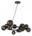Подвесная люстра Indigo Molecola 11018/14P Black - фото 4766809
