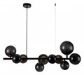 Подвесная люстра Indigo Molecola 11018/10P Black - фото 4766818