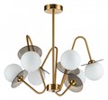 Люстра на штанге Indigo Jazz 11020/6R Brass - фото 4766894