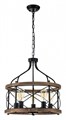 Подвесная люстра Indigo Camino 10017/5P Black - фото 4767030