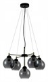 Подвесная люстра Indigo Grappoli 11029/5P Black - фото 4767149