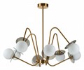 Люстра на штанге Indigo Jazz 11020/8R Brass - фото 4767370