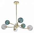 Люстра на штанге Indigo Selva 11032/6R Gold - фото 4767406