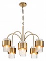 Подвесная люстра Indigo Eleganza 12019/A/6P Brass - фото 4767574