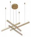 Подвесная люстра Indigo Paralleli 14017/4P Gold - фото 4767985