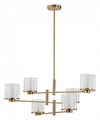 Люстра на штанге Indigo Bilancia 13023/6R Brass - фото 4768018