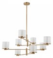 Люстра на штанге Indigo Bilancia 13023/8R Brass - фото 4768022