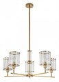 Люстра на штанге Indigo Dante 13022/5R Brass - фото 4768036