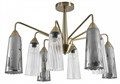 Люстра на штанге Indigo Campana 13028/8R Brass - фото 4768258