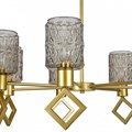 Люстра на штанге Indigo Preda 13025/7R Gold - фото 4768413