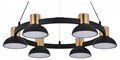 Подвесная люстра Indigo Traforo 11059/6P Black - фото 4768872