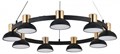 Подвесная люстра Indigo Traforo 11059/9P Black - фото 4768878