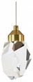 Подвесной светильник Indigo Cristallo 12053/1P Brass - фото 4769027
