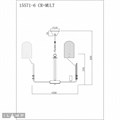 Подвесная люстра iLamp Dolce 15571-6 CR+MULT - фото 4769935 Подвесная люстра iLamp Dolce 15571-6 CR+MULT - фото 4769935