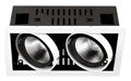 Встраиваемый светильник Ambrella Light T T812 BK/CH 2*12W 4200K - фото 4800533