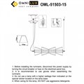 Подвесной светильник Omnilux Casargo OML-51503-15 - фото 4821809