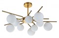 Люстра на штанге Escada Sphere 642/10P Brass - фото 4834279