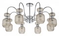 Люстра на штанге Escada Gloss 1141/8PL Chrome/Beige - фото 4835589