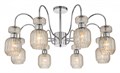 Люстра на штанге Escada Gloss 1141/8PL Chrome/Beige - фото 4835590