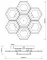 Потолочная люстра Escada Hexagon 10204/7LED - фото 4835862