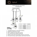 Подвесной светильник Aployt Ludovica APL.860.06.30 - фото 4847945