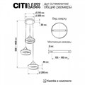 Подвесной светильник Citilux Дуэт CL719031 - фото 4857864
