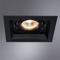Встраиваемый светильник Arte Lamp Canis A6661PL-1BK - фото 4871429