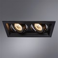 Встраиваемый светильник Arte Lamp Canis A6661PL-2BK - фото 4871433