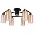Потолочная люстра Arte Lamp Leo A7027PL-6BK - фото 4871726