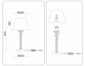 Настольная лампа декоративная Ambrella Light LH LH71027 - фото 4903713