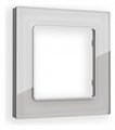 Рамка на 1 пост Ambrella Volt Platos Стекло органическое AF330401 - фото 4904728