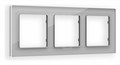Рамка на 3 поста Ambrella Volt Platos Стекло органическое AF330403 - фото 4904735