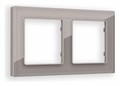 Рамка на 2 поста Ambrella Volt Platos Стекло органическое AF330502 - фото 4904747