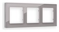 Рамка на 3 поста Ambrella Volt Platos Стекло органическое AF330503 - фото 4904751