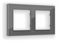 Рамка на 2 поста Ambrella Volt Platos Стекло органическое AF330652 - фото 4904780