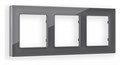 Рамка на 3 поста Ambrella Volt Platos Стекло органическое AF330653 - фото 4904784