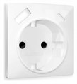 Накладка для розетки с заземлением и со шторками и 2хUSB type A и C Ambrella Volt Quant AP1100 - фото 4904812