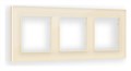 Рамка на 3 поста Ambrella Volt Platos Стекло натуральное AF380303 - фото 4904846