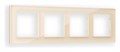 Рамка на 4 поста Ambrella Volt Platos Стекло натуральное AF380304 - фото 4904849