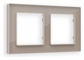 Рамка на 2 поста Ambrella Volt Platos Стекло натуральное AF380602 - фото 4904856