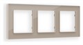 Рамка на 3 поста Ambrella Volt Platos Стекло натуральное AF380603 - фото 4904860