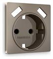 Накладка для розетки с заземлением и со шторками и 2хUSB type A Ambrella Volt Quant AP6390 - фото 4905196