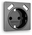 Накладка для розетки с заземлением и со шторками и 2хUSB type A Ambrella Volt Quant AP6590 - фото 4905226