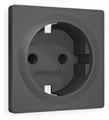 Накладка для розетки с заземлением и со шторками Ambrella Volt Quant AP9070 - фото 4905290