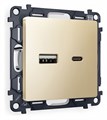 Розетка 2хUSB type A и C без рамки Ambrella Volt Quant MA611010 - фото 4905669