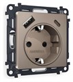 Розетка с заземлением и 2хUSB type A и C, без рамки Ambrella Volt Quant MA640010 - фото 4905759