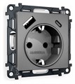 Розетка с заземлением и 2хUSB type A и C, без рамки Ambrella Volt Quant MA660010 - фото 4909220