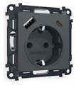 Розетка с заземлением и 2хUSB type A и C, без рамки Ambrella Volt Quant MA910010 - фото 4909400